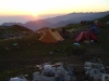 tramonto al campo